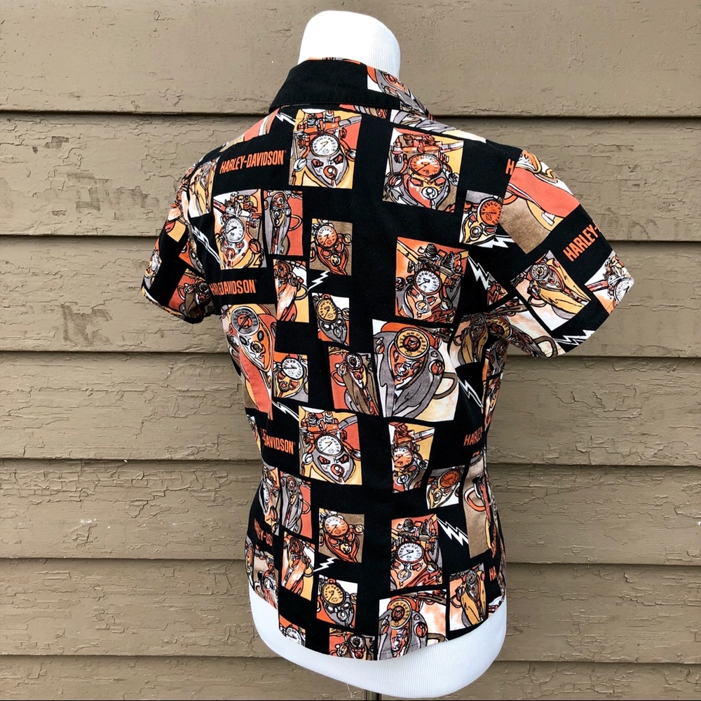 Harley Davidson Throwback Graphic Button Down. - image 6